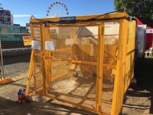 The single rubbish compactor at the Hawkesbury Show