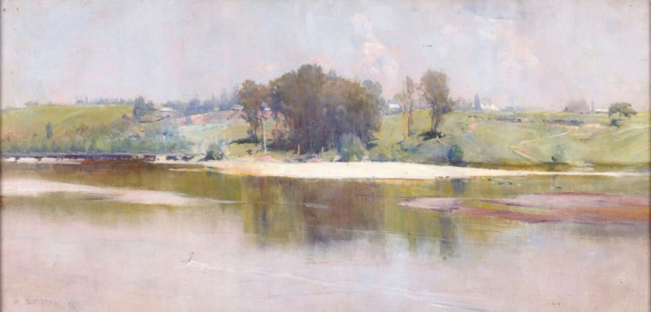 Picture: Summer Noon, Hawkesbury River; Arthur Streeton, 1896.