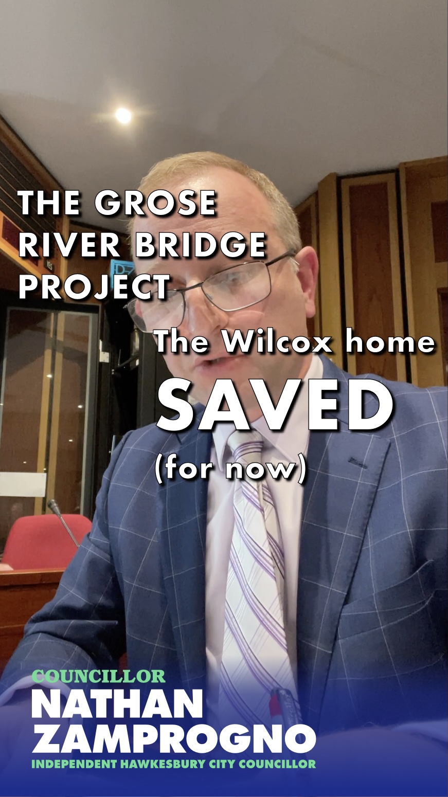 Update on the Grose River Bridge project – the Wilcox Home saved – for now