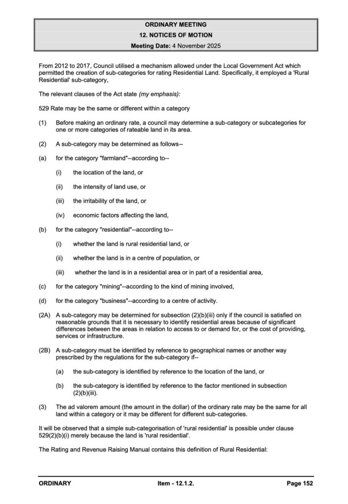 Notice of Motion on Rating Fairness