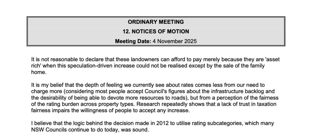 Notice of Motion on Rating Fairness